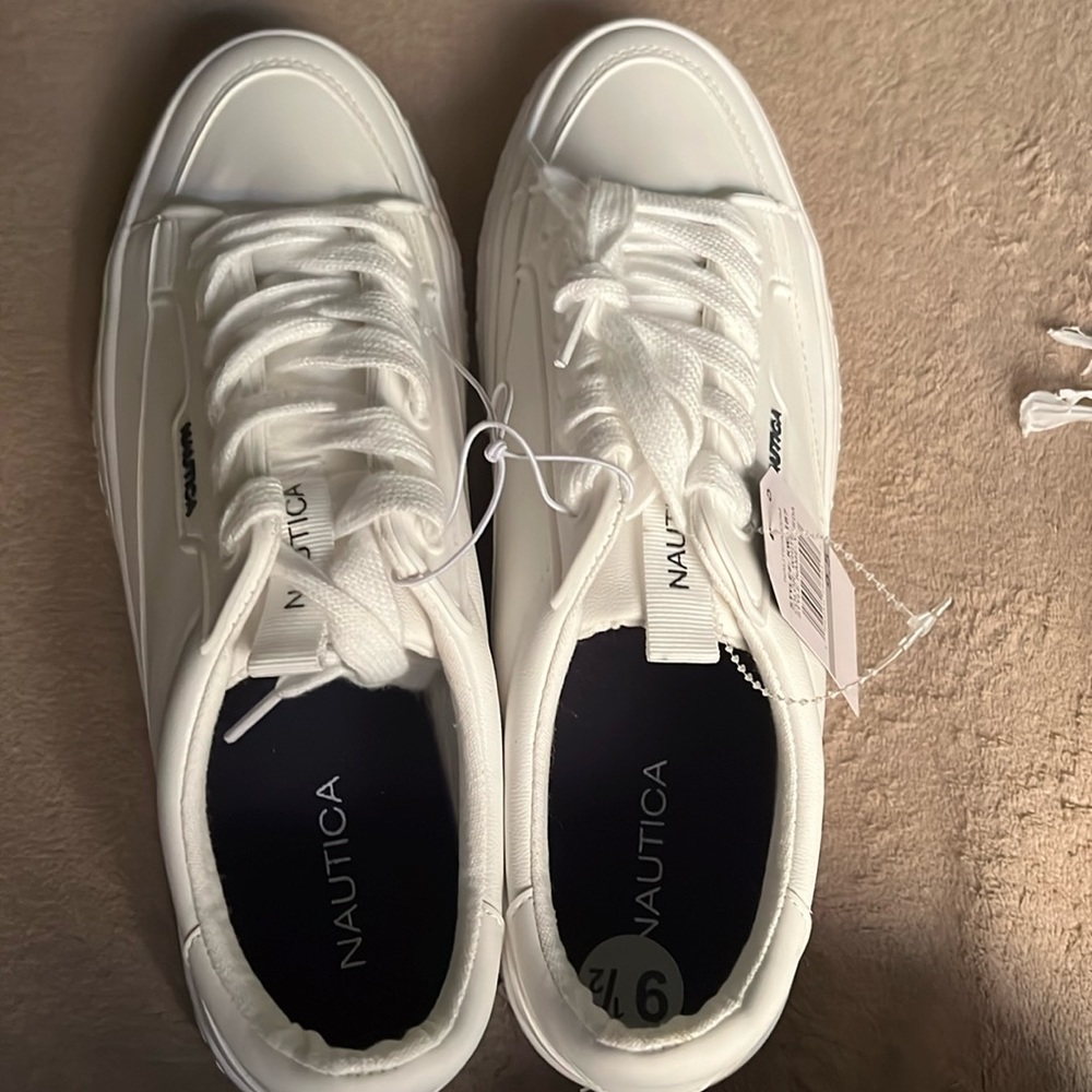 Woman’s white nautica  sneakers